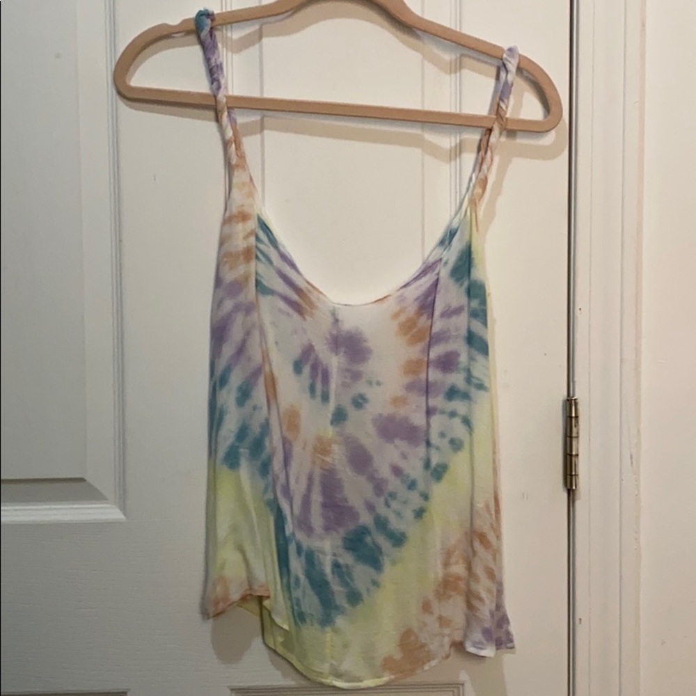 Flowy tie dye tank top